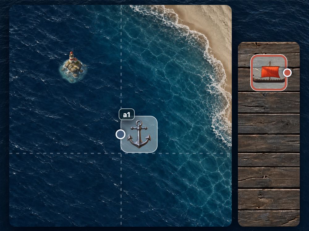 The starting point before assigning right and bottom anchor coordinates