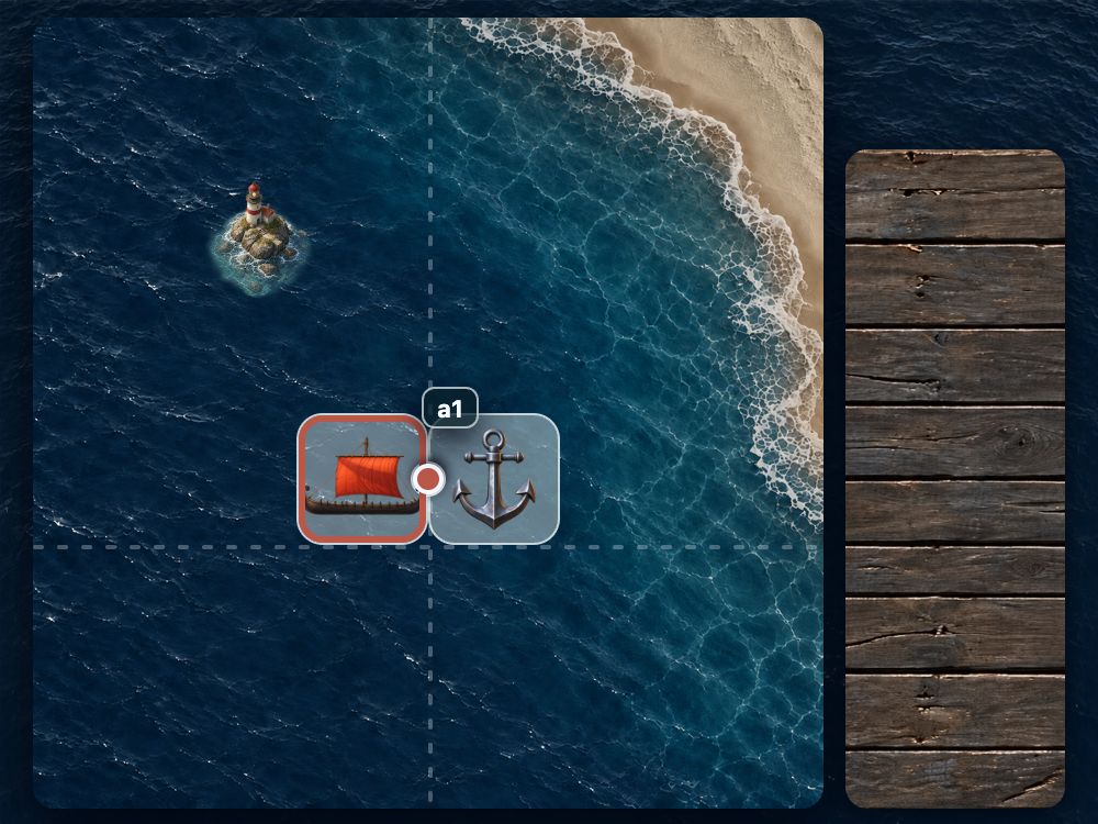 The target's right edge aligned with the anchor's left edge and their bottom edges level